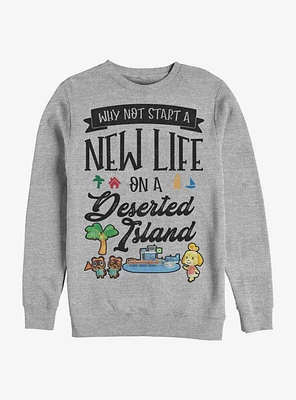 Animal Crossing Start A New Life Crew Sweatshirt