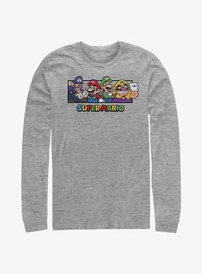 Super Mario All The Bros Long-Sleeve T-Shirt