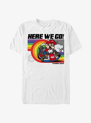 Super Mario Rainbow Road Pride T-Shirt