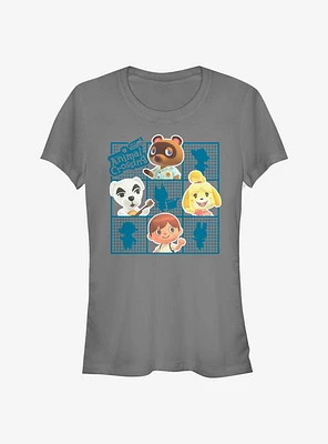 Animal Crossing Character Grid Girls T-Shirt