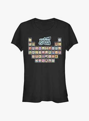 Animal Crossing: New Horizons Table Of Villagers Girls T-Shirt