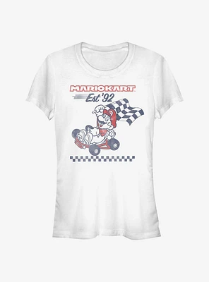 Super Mario Retro Racing Girls T-Shirt