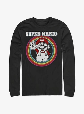 Super Mario Rainbow Long-Sleeve T-Shirt