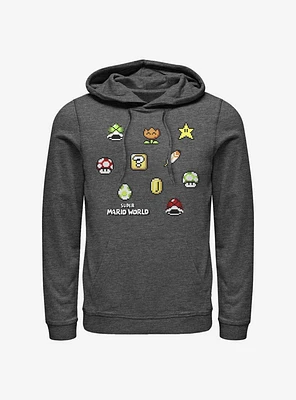 Super Mario Maker Items Scatter Hoodie