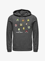 Super Mario Maker Items Scatter Hoodie