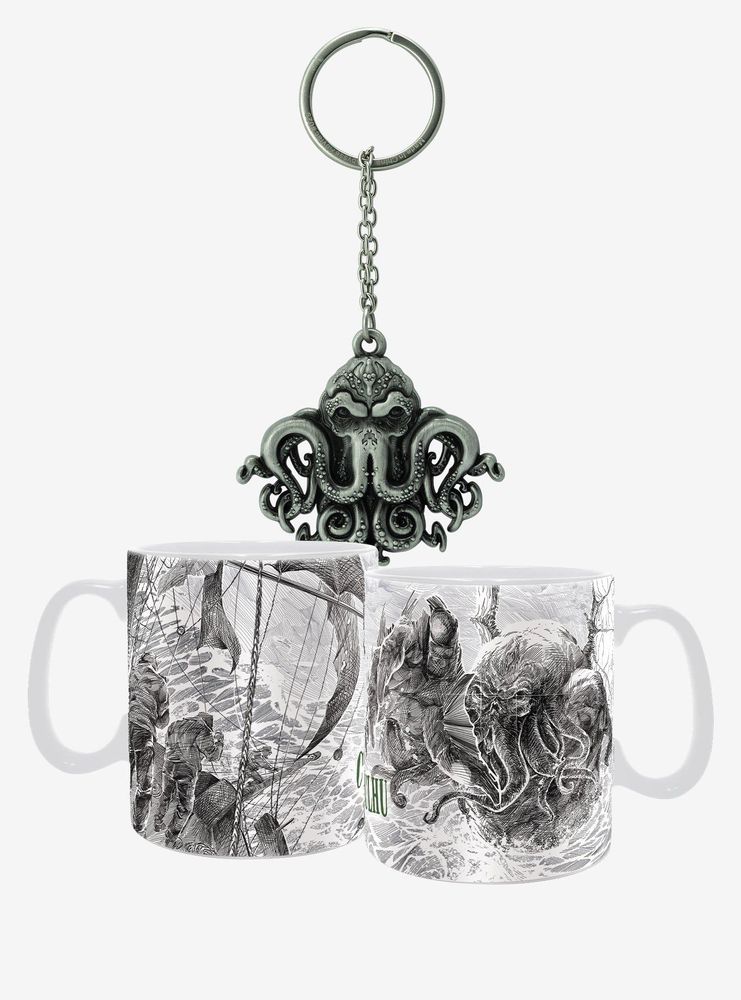 Cthulhu Mug and Keychain Set