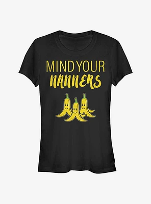 Super Mario Mind Your Nanners Girls T-Shirt