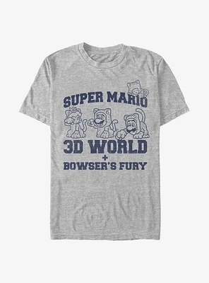 Super Mario 3D World Collegiate T-Shirt