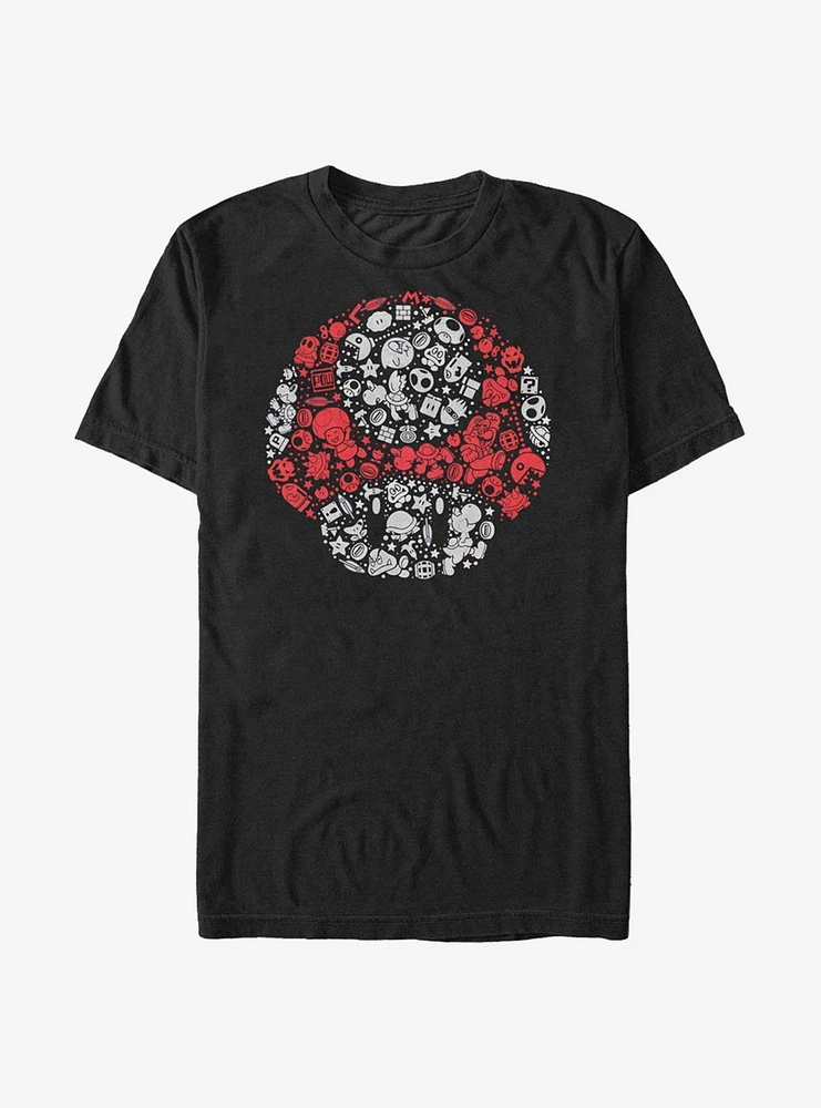 Super Mario Pieced Together T-Shirt