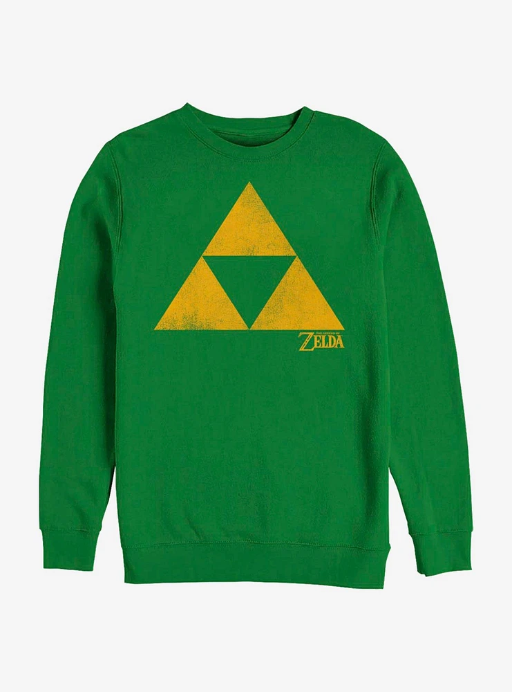 The Legend Of Zelda Simple Triforce Crew Sweatshirt