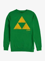 The Legend Of Zelda Simple Triforce Crew Sweatshirt