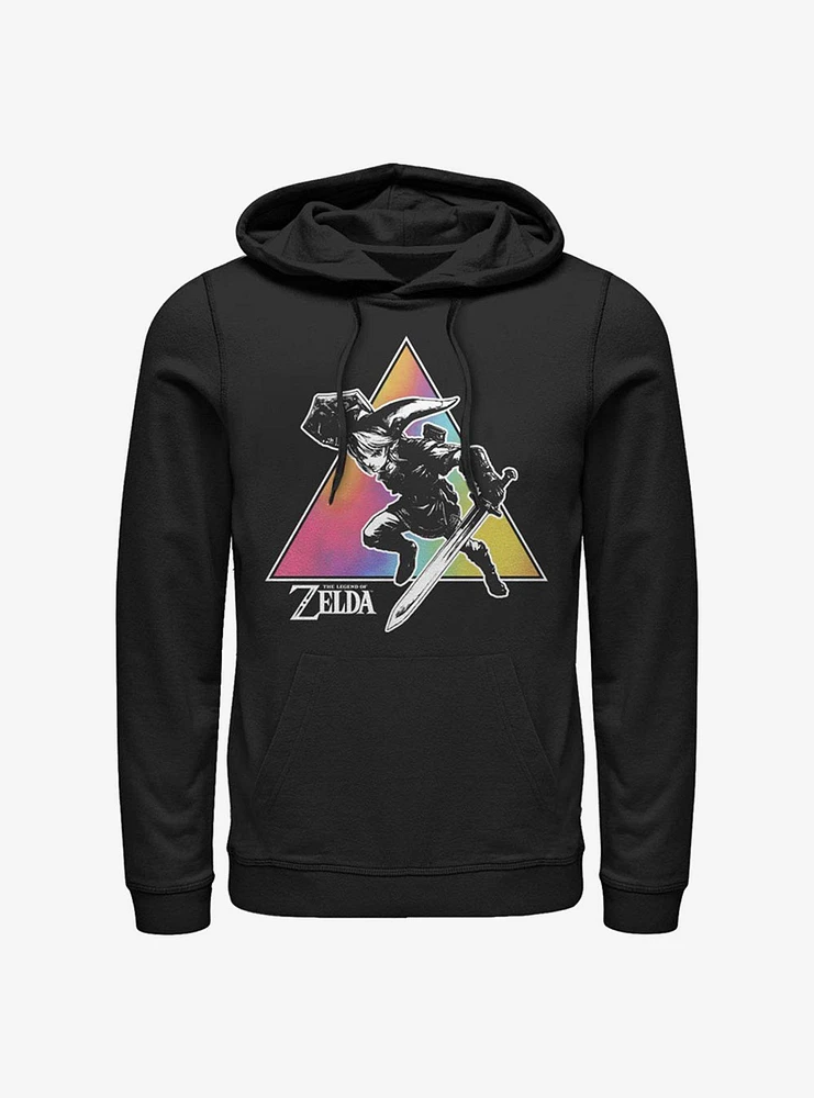 The Legend Of Zelda Tie Dye Link Silhouette Hoodie