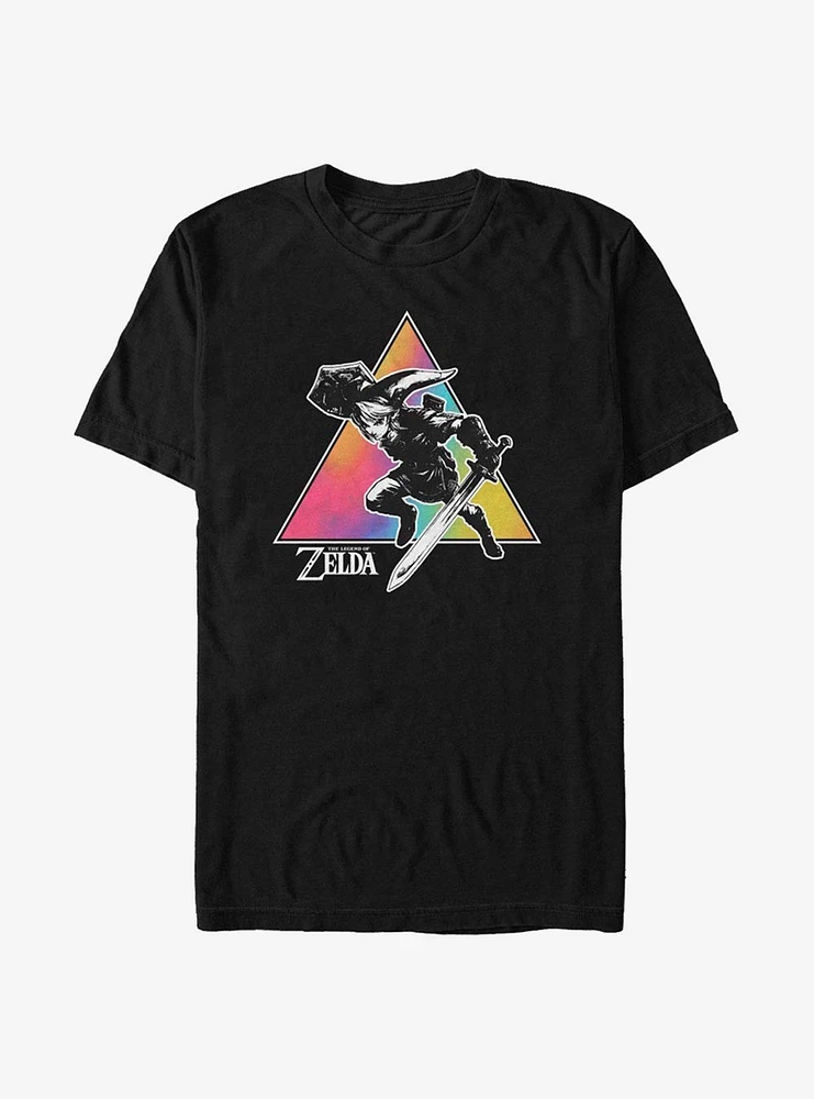 The Legend Of Zelda Tie Dye Link Silhouette T-Shirt