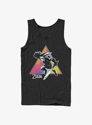 The Legend Of Zelda Tie Dye Link Silhouette Tank