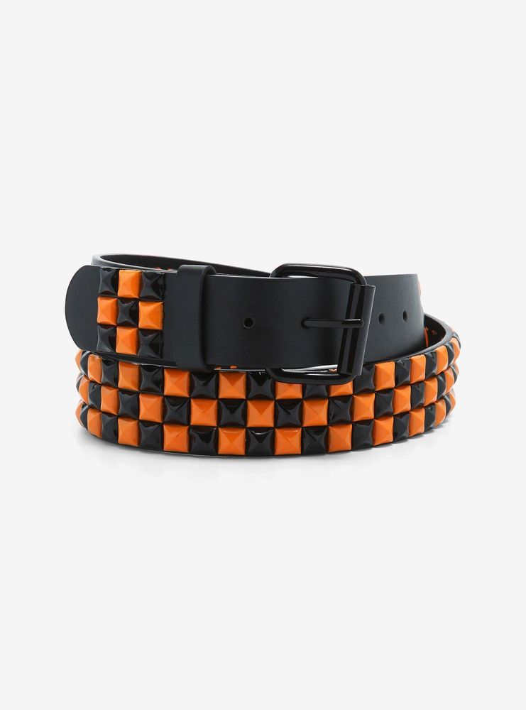 Orange & Black Pyramid Belt