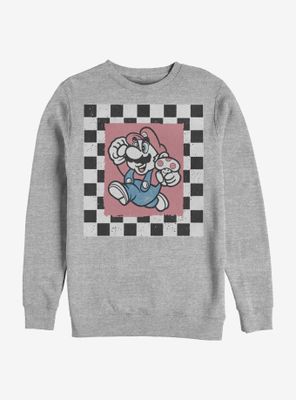 Nintendo Super Mario Checkers Run Sweatshirt