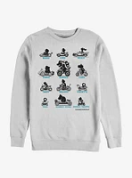 Nintendo Super Mario Kart Silhouettes Sweatshirt