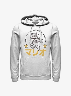 Nintendo Super Mario Japanese Text Hoodie