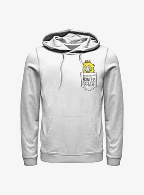 Nintendo Super Mario Faux Pocket Peach Hoodie