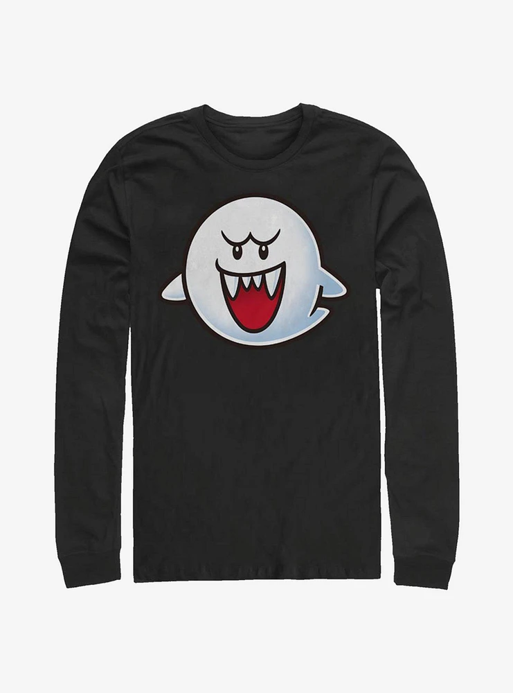 Nintendo Super Mario Boo Face Long-Sleeve T-Shirt