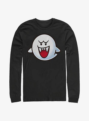 Nintendo Super Mario Boo Face Long-Sleeve T-Shirt