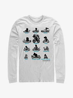 Nintendo Super Mario Kart Silhouettes Long-Sleeve T-Shirt