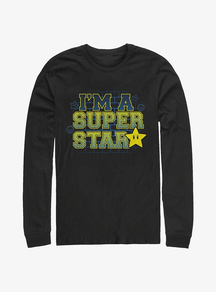 Nintendo Super Mario Star Long-Sleeve T-Shirt