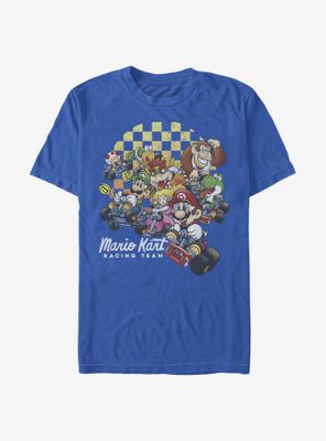 Nintendo Super Mario Checkered Kartin' T-Shirt
