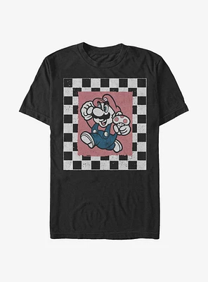 Nintendo Super Mario Checkers Run T-Shirt