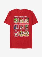 Nintendo Super Mario Most Likely To T-Shirt