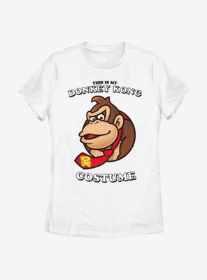 Nintendo Super Mario Dk Face Womens T-Shirt
