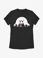 Nintendo Super Mario Halloween Silhouettes Womens T-Shirt