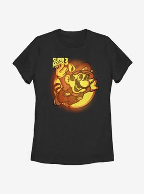 Nintendo Super Mario Pumpkin Logo Womens T-Shirt