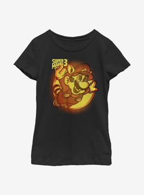 Nintendo Super Mario Pumpkin Logo Youth Girls T-Shirt