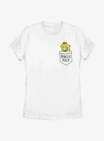 Nintendo Super Mario Faux Pocket Peach Womens T-Shirt