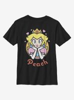 Nintendo Super Mario Peach Hearts Youth T-Shirt
