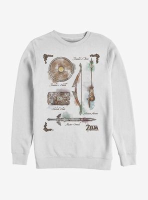 Nintendo The Legend Of Zelda Inventory Sweatshirt