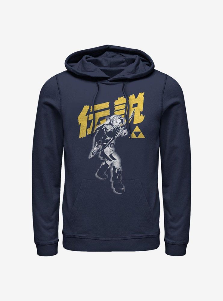 Nintendo The Legend Of Zelda Japanese Text Hoodie