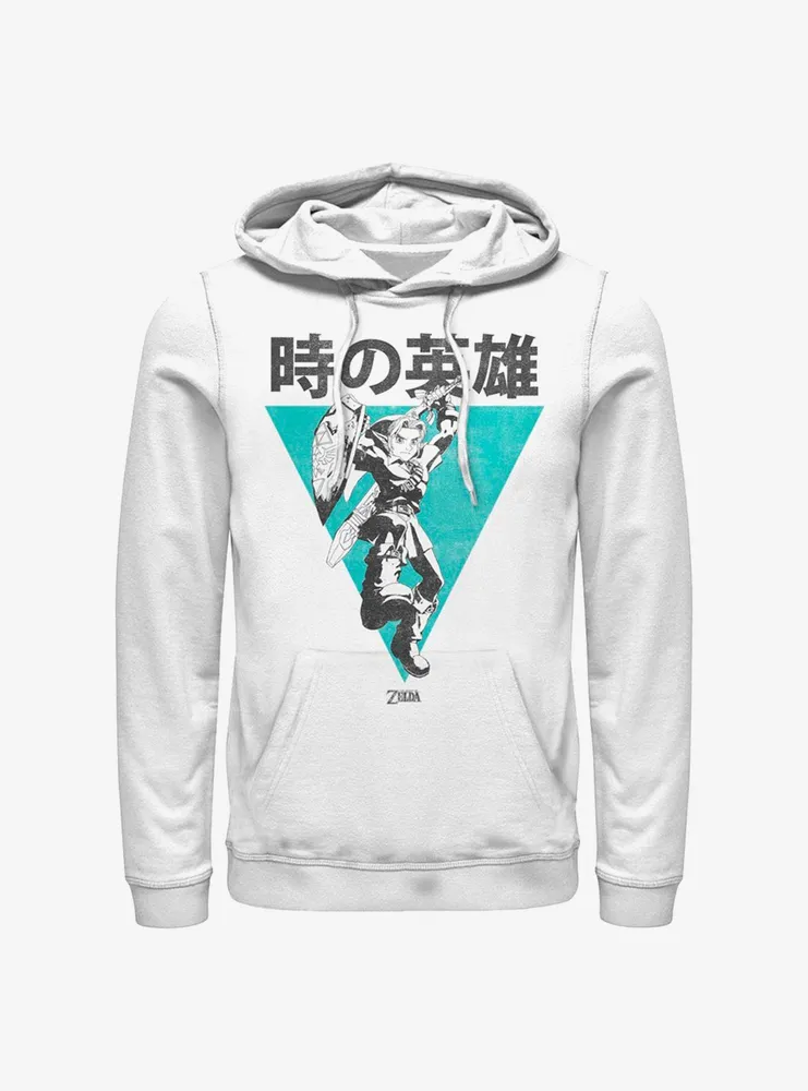 Nintendo The Legend Of Zelda Japanese Text Hoodie