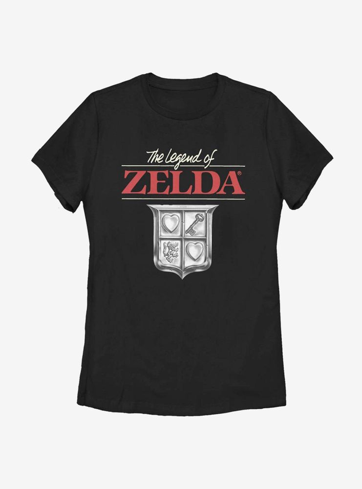 Nintendo The Legend Of Zelda Shield Womens T-Shirt