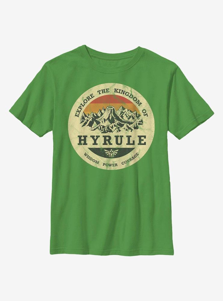 Nintendo The Legend Of Zelda Explore Hyrule Youth T-Shirt