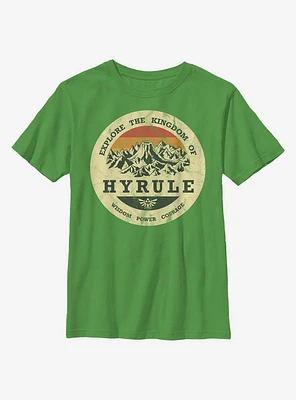Nintendo The Legend Of Zelda Explore Hyrule Youth T-Shirt