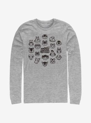 Nintendo Animal Crossing: New Horizons Group Long-Sleeve T-Shirt