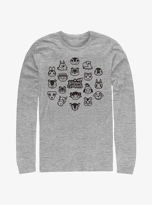 Nintendo Animal Crossing: New Horizons Group Long-Sleeve T-Shirt