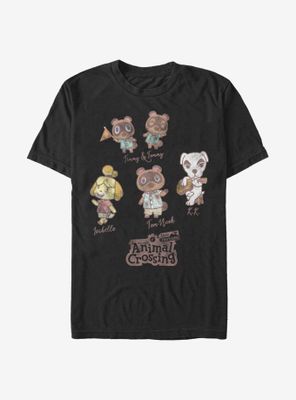 Nintendo Animal Crossing Character Textbook T-Shirt
