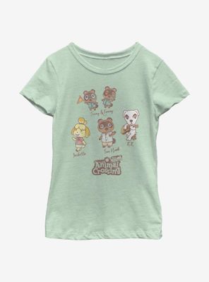 Nintendo Animal Crossing Character Textbook Youth Girls T-Shirt