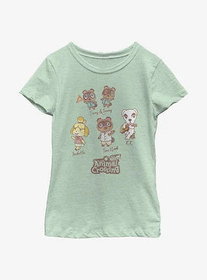 Nintendo Animal Crossing Character Textbook Youth Girls T-Shirt