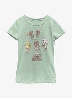 Nintendo Animal Crossing Character Textbook Youth Girls T-Shirt