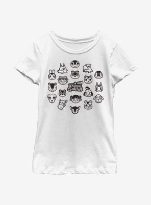 Nintendo Animal Crossing: New Horizons Group Youth Girls T-Shirt