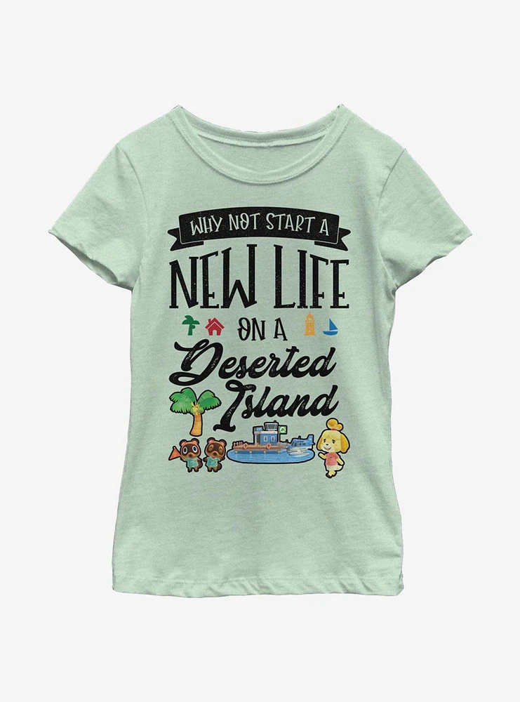 Nintendo Animal Crossing Start Anew Youth Girls T-Shirt